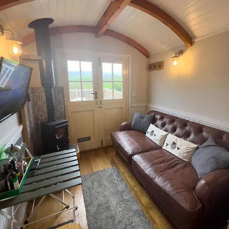 Shepherds Hut At Maes Stunning Fell Views And Next Door To Popular Cafe For Sweet Treats